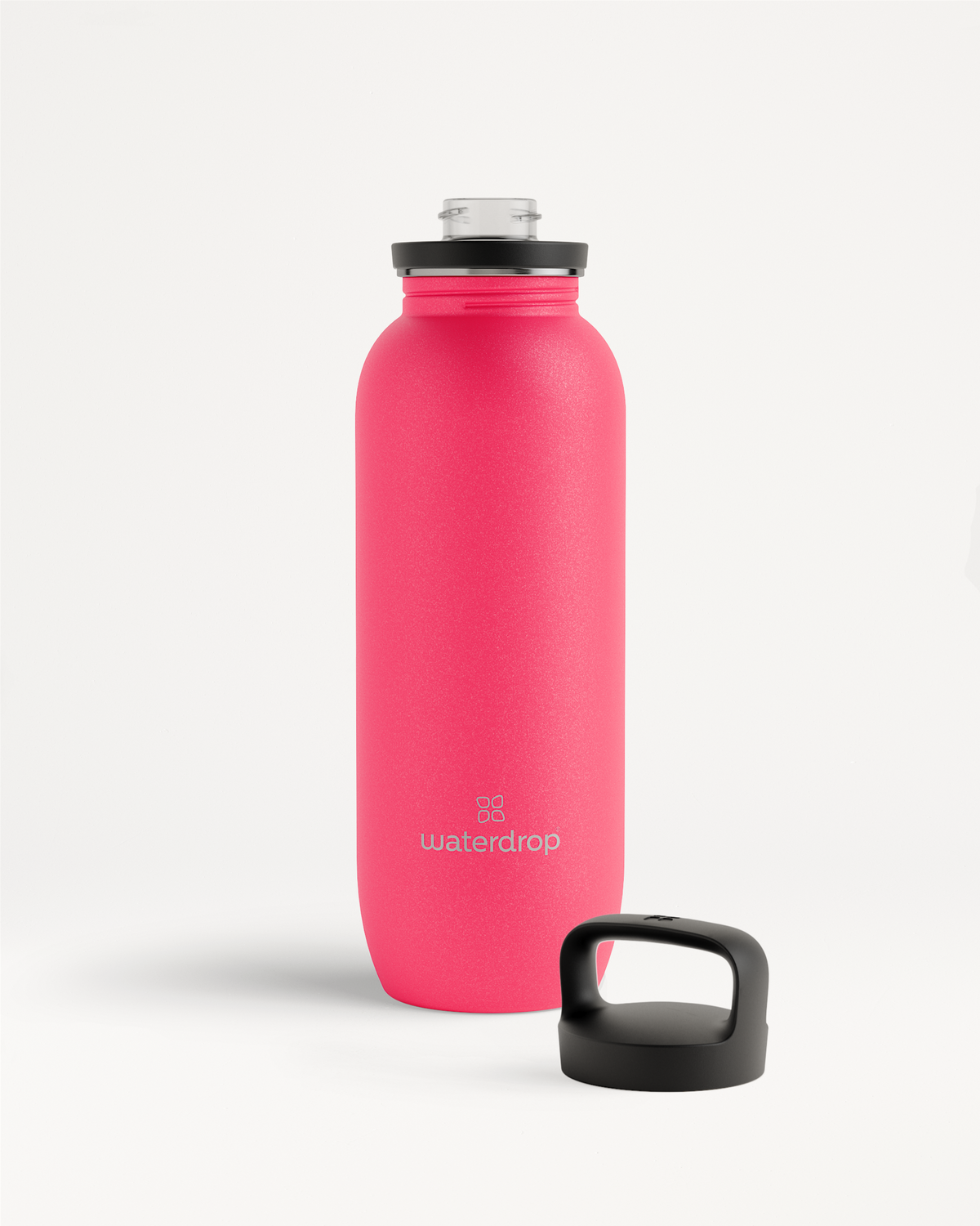 All-Purpose Ultralight Bottle with Spout Lid, pink, lightweight, ideal for hiking and everyday use, featuring an easy-to-carry handle and comfortable mouthpiece.